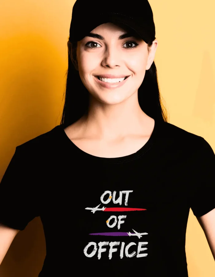 Black - OOO - Female "Out Of Office" & "Monday Blues" - Image 2