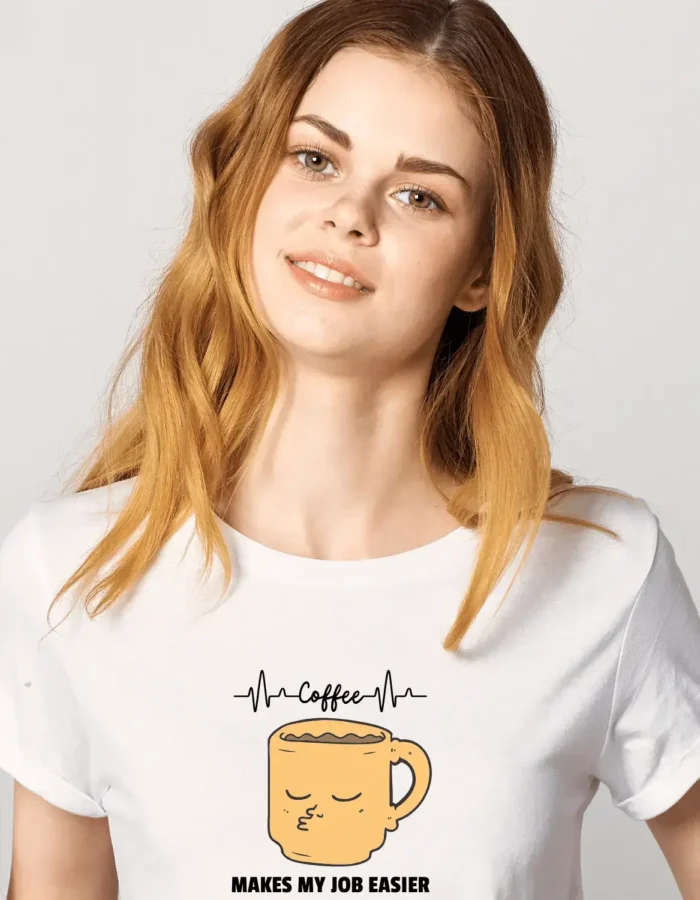 White - Coffee - Female Coffee Makes My Job Easier - Image 2