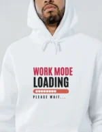 Work Mode (White Hoodie)
