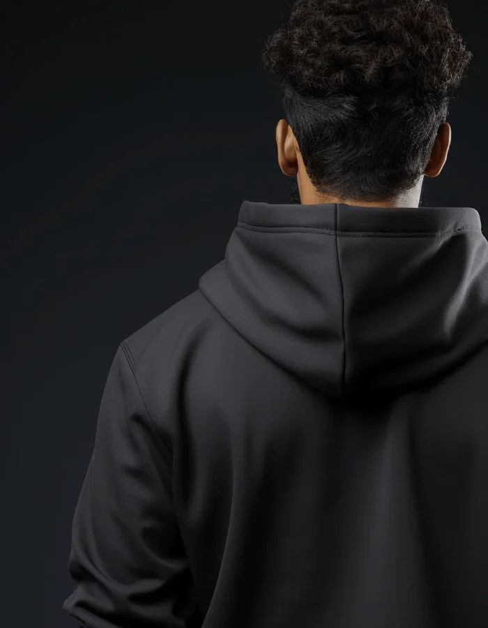 HoodiesSweat Shirt (27) Coffee at Work (Black Hoodie) - Image 2