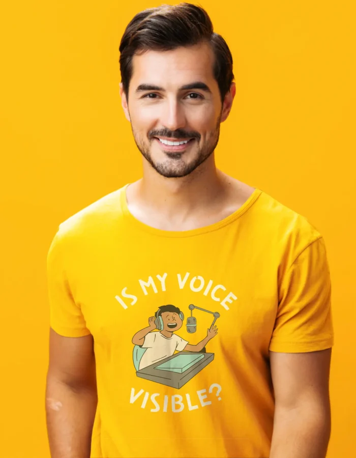 is my voice visible male t shirt Is My Voice Visible - Image 2