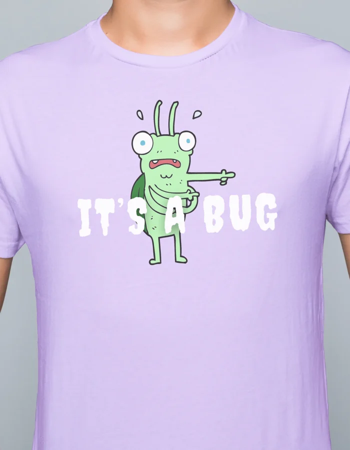 its a bug male t shirt "A Bug" & "Engineer Found" - Image 3