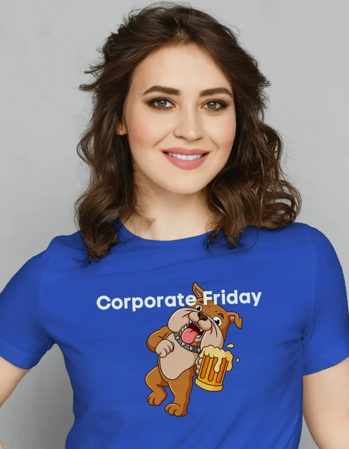corporate friday female t shirt Corporate Friday - Image 2