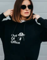 Out Of Office (Black Hoodie) - Image 2