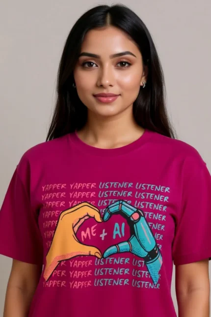 Me + AI - Magenta Oversized