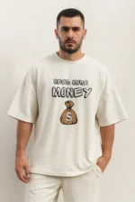"Need More Money" - White Oversized