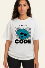 "Code Code" - White Oversized - Image 2