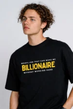"Billionaire Job" - Black Oversized - Image 3
